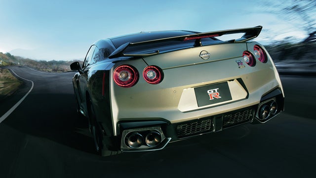 2024 Nissan GT-R seen from behind driving through a tunnel | Eddie Tourelle's Northpark Nissan in Covington LA